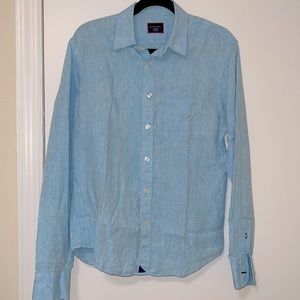EUC UNTUCKit Wrinkle Resistant Long sleeve shirt in Blue Small